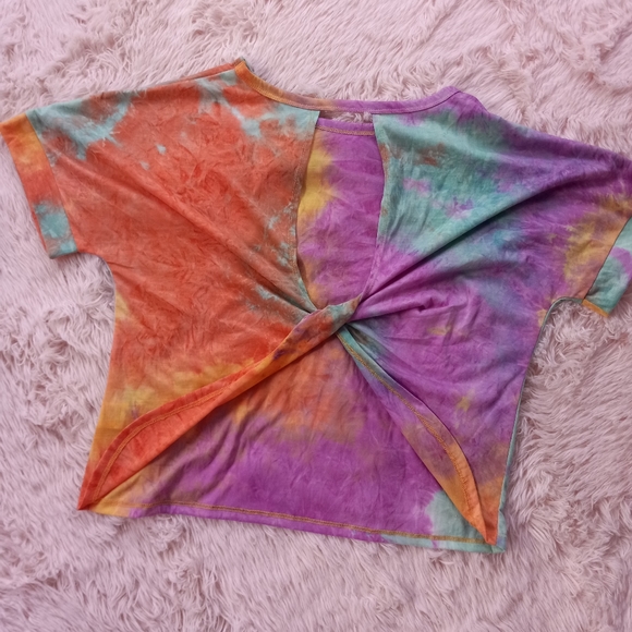 💥SQUID GAMES! Crossing revealing back unique ooak custom tiedye tee! Nwot! - Picture 7 of 7